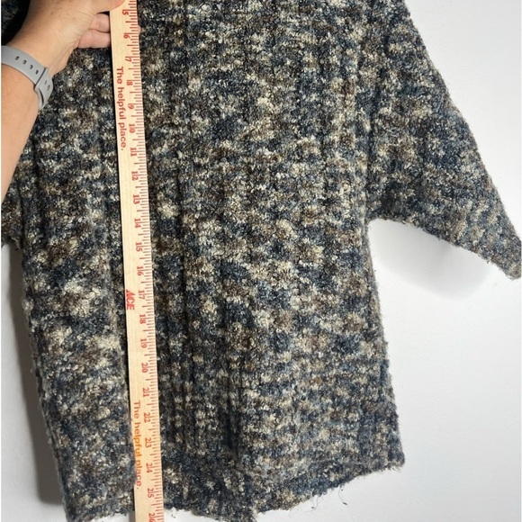 Nomadic Traders Button Front Chunky Cardigan Sweater Large Brown - Picture 8 of 9